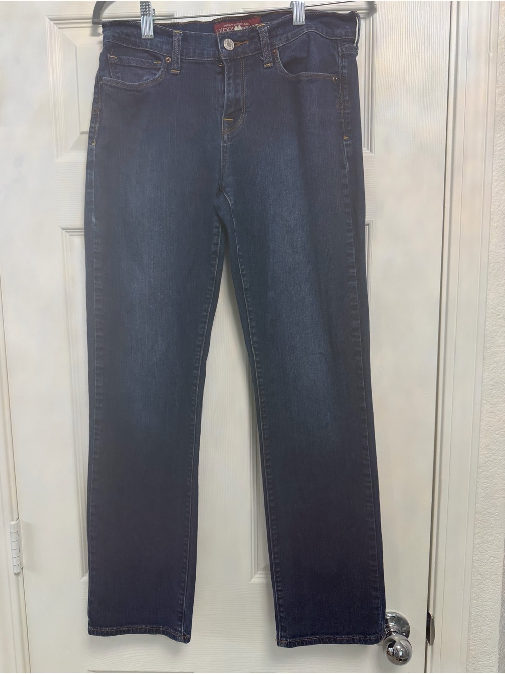 Lucky Brand Sofia Straight Ankle Jeans Size 8 / 29 Dark Wash